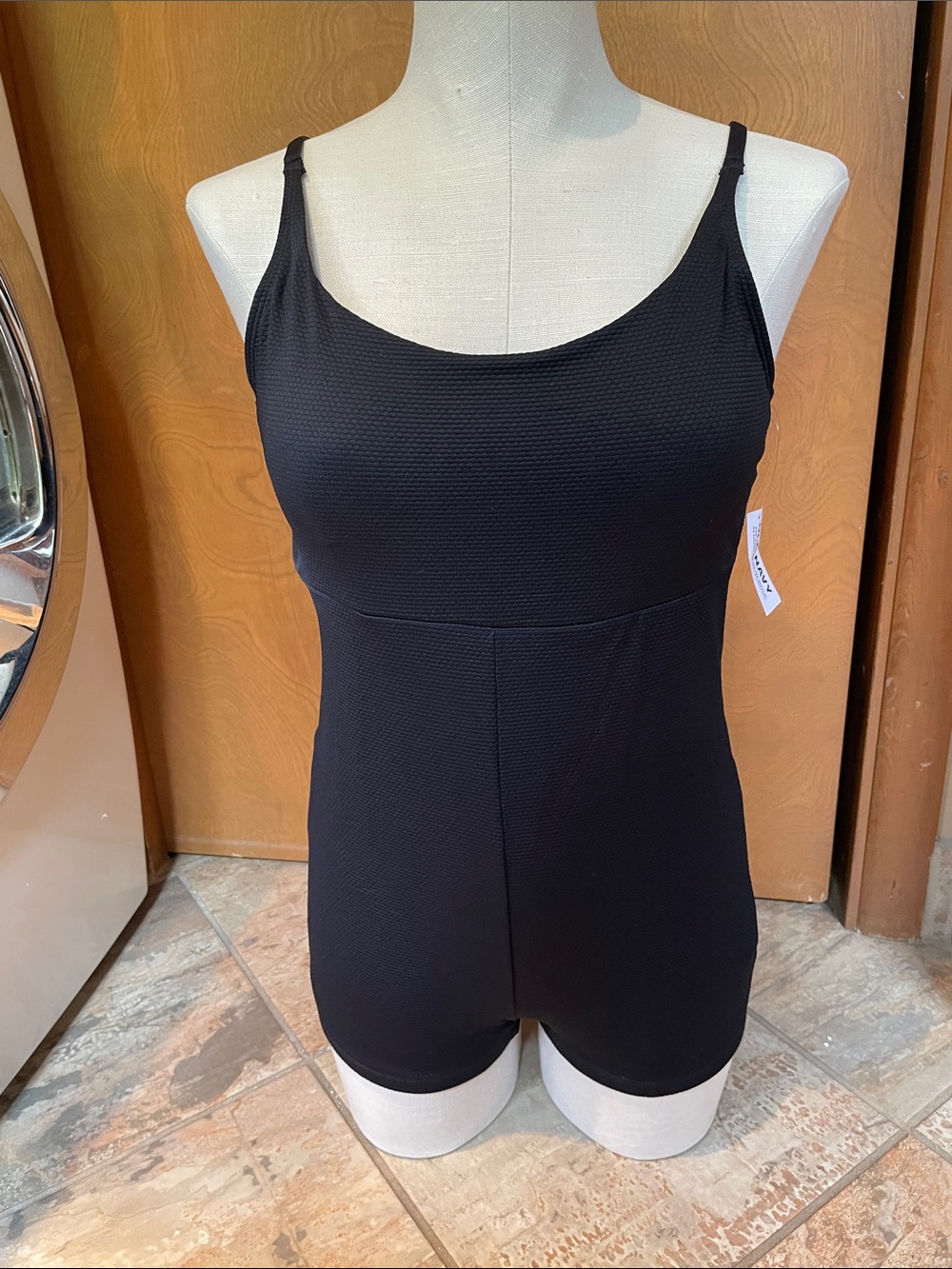 New With Tags! Old Navy Black Textured Tank/swim Romper